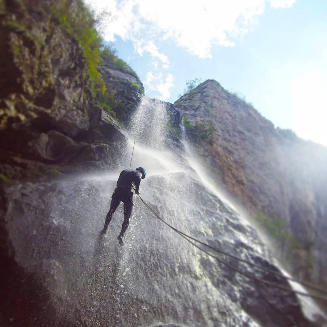 Canyoning at Vanatarile Ponorului Waterfall Alba