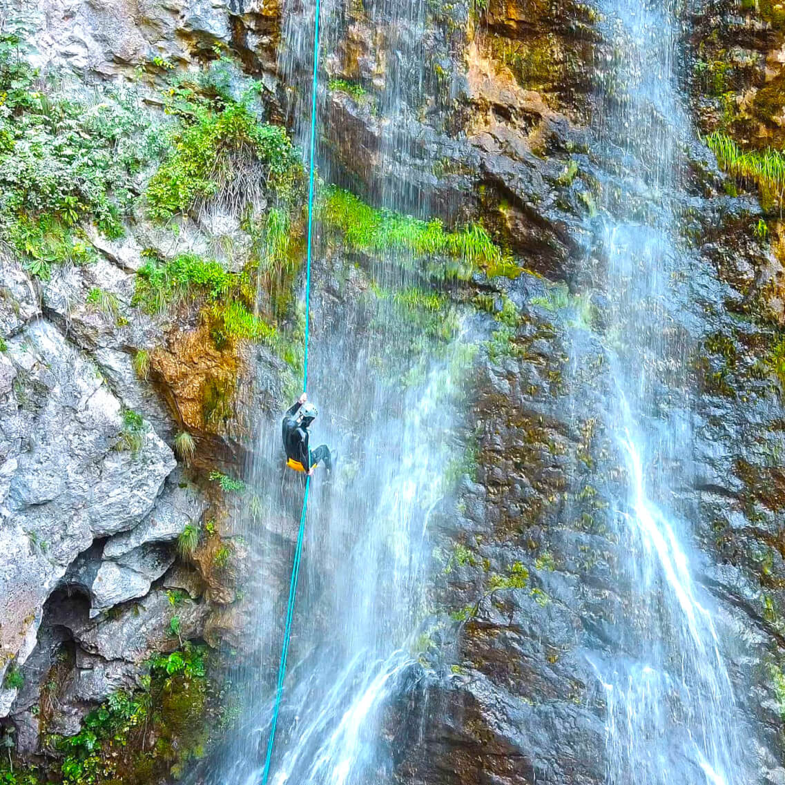 Canyoning at Vanatarile Ponorului Waterfall Alba